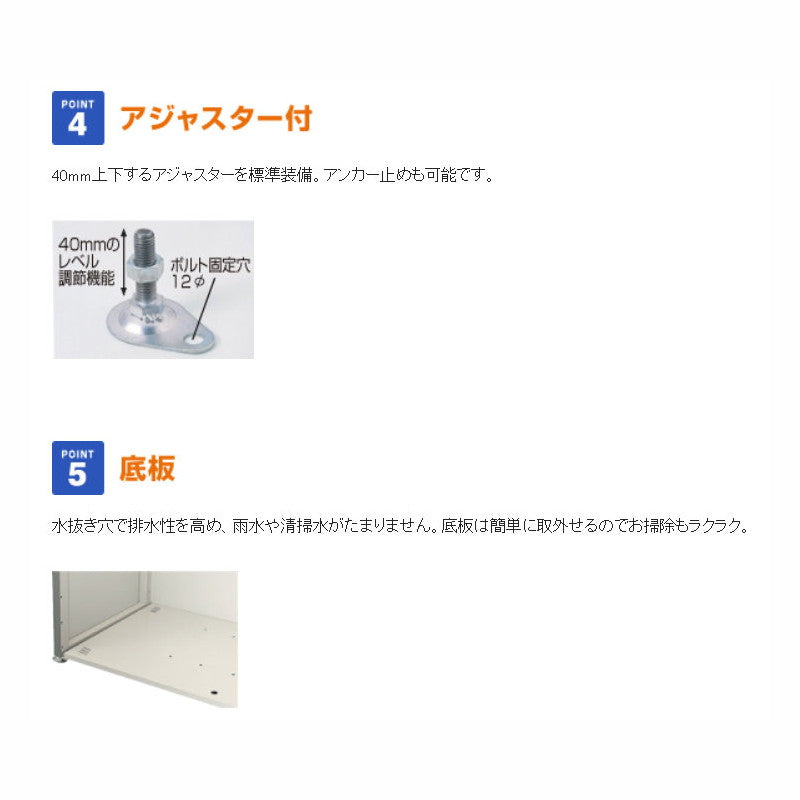 DPSA-800 ゴミ収集庫 ダストピットSタイプ(DPS型) 容量800L 間口1500タイプ